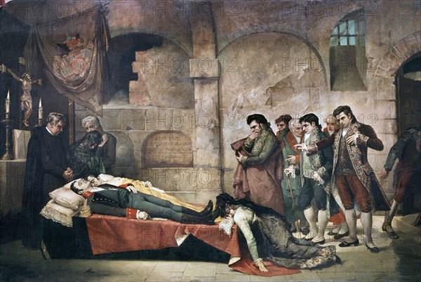 NIN Y TUDO JOSE
MUERTE DE DAOIZ Y VELARDE(1808),DE RODILLAS,NIÑA TUDO-VELATORIO EN S