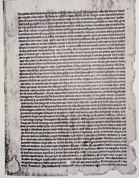 Lettre de Christophe Colomb à Louis de Santangel