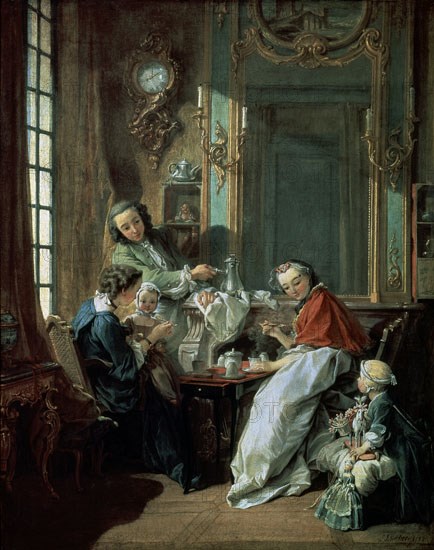 BOUCHER FRANÇOIS 1703/70
EL DESAYUNO - 1739 - O/L 82x66 - ROCOCO FRANCES
PARIS, MUSEO