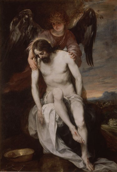 CANO ALONSO 1601/1667
CRISTO MUERTO SOSTENIDO POR UN ANGEL-NP- 629-O/L 178x121
MADRID, MUSEO DEL