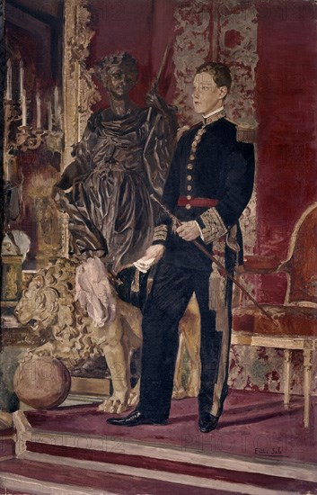 SALA FRANCES EMILIO
ALFONSO XIII  1886-1941 - PINTURA DE SU MAYORIA DE EDAD S XX -