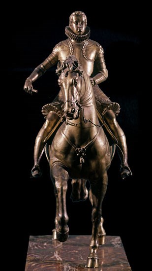 LEONI LEONE 1509/92
FELIPE III REY DE ESPAÑA-ESCULTURA ECUESTRE  S XVI
MADRID, MUSEO DEL