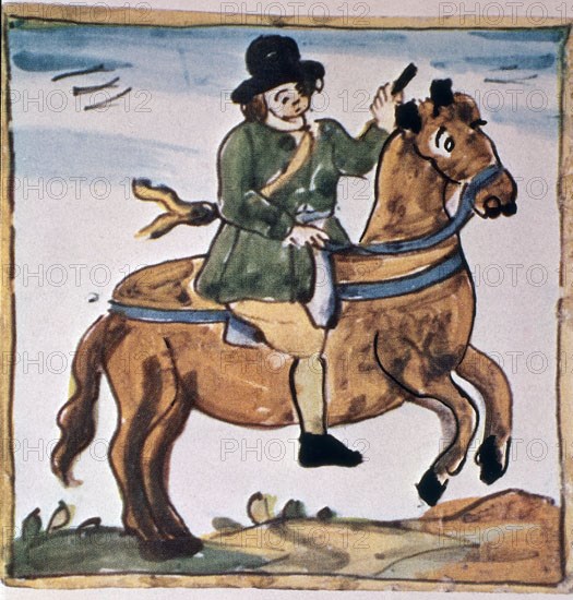 AZULEJOS CATALANES S XVIII-POSTILLON
BARCELONA, MUSEO DE ARTE MODERNO
BARCELONA