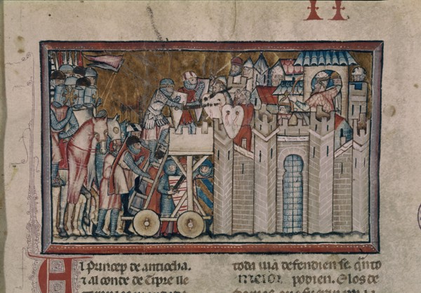 Great Conquest of Overseas - The Crusaders Attacking a Muslim Castle