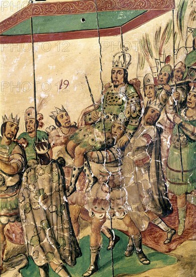 GONZALEZ MIGUEL Y JUAN
CONQUISTA MEXICO- ENTRADA DE MOCTEZUMA EN MEXICO DET- ENCONCHADO -