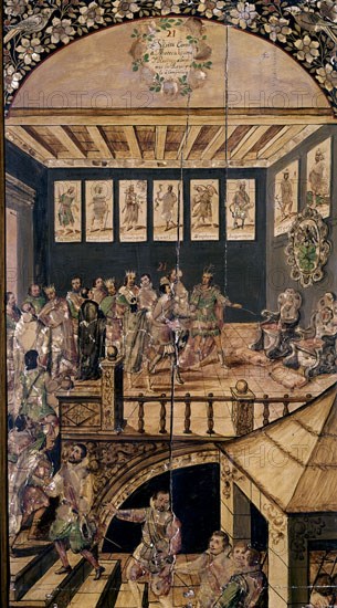 GONZALEZ MIGUEL Y JUAN
CONQUISTA DE MEXICO- VISITA DE HERNAN CORTES A MOCTEZUMA Y RECIBIMIENTO EN