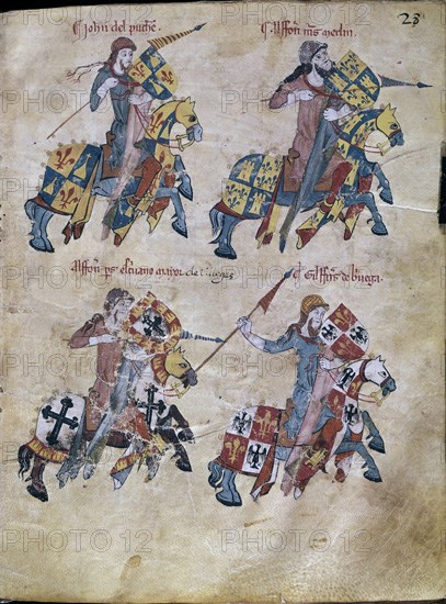 LIBRO DE LOS CABALLEROS DE LA ORDEN DE SANTIAGO - 1361 - FOLIO 28 - PUCHE - MARTINEZ MERLIN - PEREZ