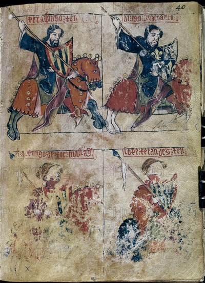 LIBRO DE LOS CABALLEROS DE LA ORDEN DE SANTIAGO - 1361 - FOLIO 40 - ALONSO TENDERO - MARTINEZ STO