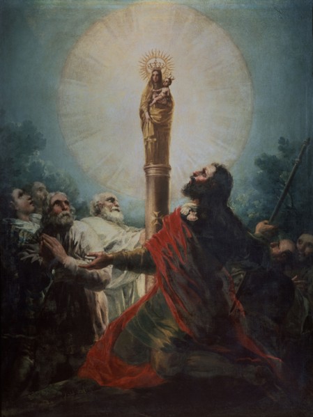 Goya, Apparition de la Vierge du Pilar à saint Jacques et à ses disciples de Saragosse