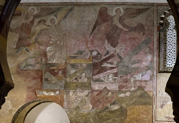 PINTURA MUDEJAR-RESURRECCION DE LOS MUERTOS
TOLEDO, IGLESIA DE SAN ROMAN - MUSEO DE LOS