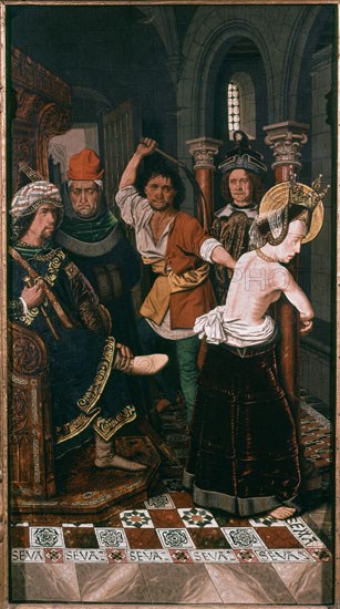 BERMEJO BARTOLOME 1446/1500
FLAGELACON DE STA ENGRACIA-OLEO/TABLA-92,5 X 52 CMS
BILBAO, MUSEO
