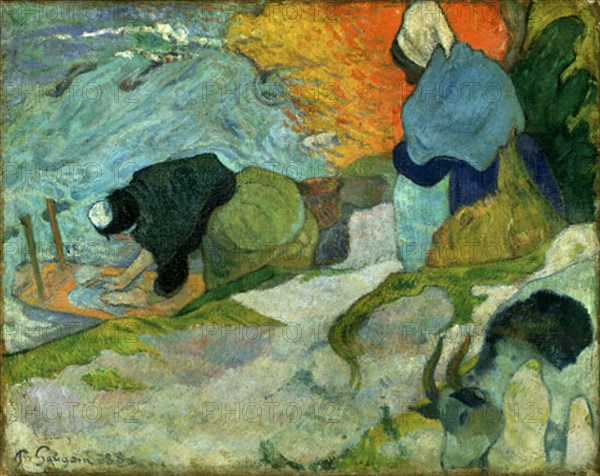 GAUGUIN PAUL 1848/1903
LAVANDERAS EN ARLES-OLEO/LIENZO-73 X 92 CM
BILBAO, MUSEO BELLAS