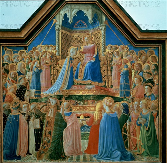 FRA ANGELICO 1400/1455
LA CORONACION DE LA VIRGEN-1435-209x206 CM
PARIS, MUSEO