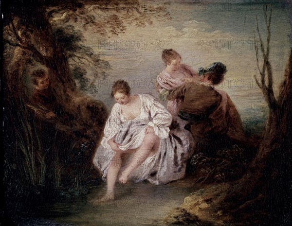 WATTEAU JEAN-ANT 1684/1721
ESCALA DE AMOR
PARIS, MUSEO LOUVRE-INTERIOR
FRANCIA

This image is