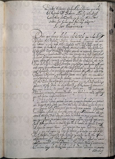 JUSTIFICACION DE SHERLEY A S.M.SOBRE SU MANDATO EN LA EMBAJADA DE PERSIA-FOL 127-1610
MADRID,