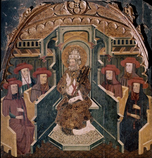 SAN PEDRO EN CATEDRA- GOTICO CATALAN-S XV-PINTURA SOBRE TABLA
BARCELONA, MUSEO DE ARTE