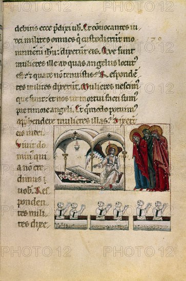 SALTERIO CON COLECTAS-SIG VIT 23-8.F179SANTAS MUJERES CON ANGEL ANTE SEPULCRO VACÍO
MADRID,