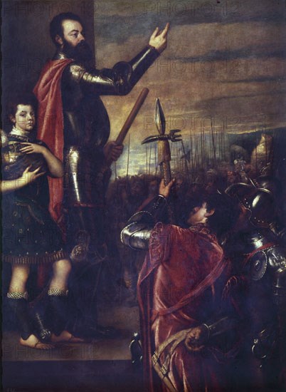 Titian, Speech of the marquis of el Visto to his soldiers