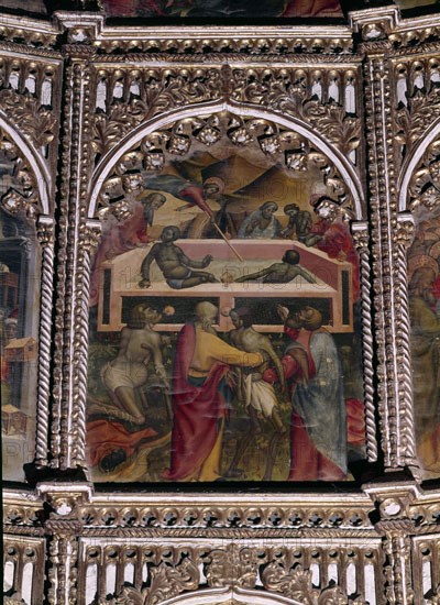 FLORENTINO NICOLAS
RETABLO MAYOR-PISCINA PROBATICA -CURACION DEL PARALITICO DE LA PISCINA- MILAGRO