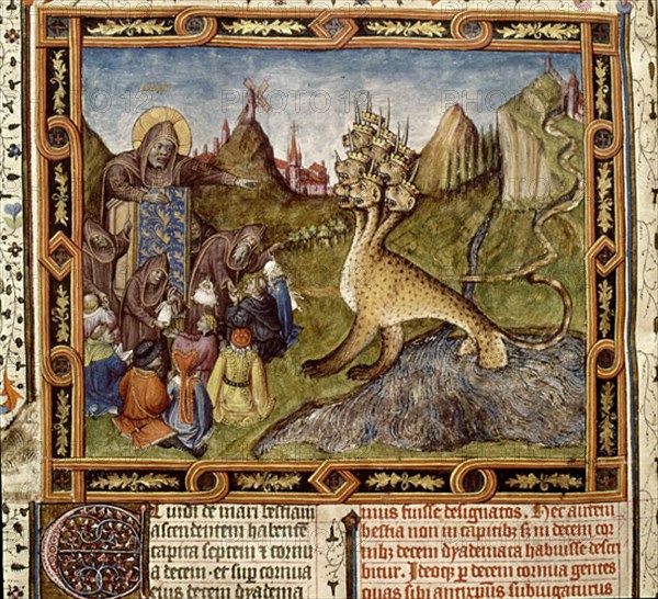 COLOMBE JUAN
APOCALIPSIS FIGURADO-CASA SABOYA-MONJES DAN LIMOSNA-DRAGON 7 CABEZAS - S XVI
SAN