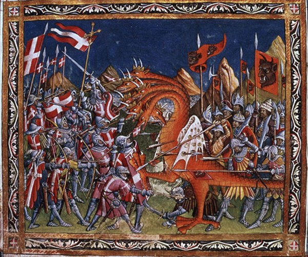 COLOMBE JUAN
APOCALIPSIS-LUCHA DE SOLDADOS-DRAGON 7 CABEZAS-S XVI-BORD 1557
SAN LORENZO DEL