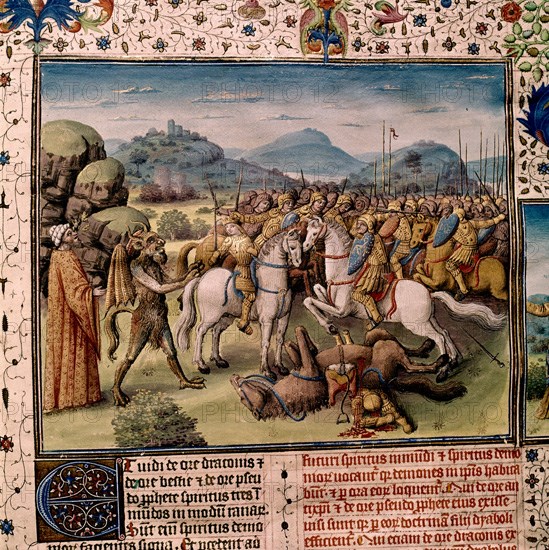 COLOMBE JUAN
APOCALIPSIS FIGURADO-BORD 1557-DEMONIO Y EJERCITO-S XVI
SAN LORENZO DEL ESCORIAL,