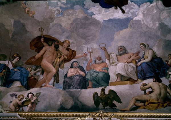 MENGS ANTON RAFAEL 1728/1779
SALA GASPARINI-HERCULES CONDUCIDO ANTE JUPITER DT
MADRID, PALACIO