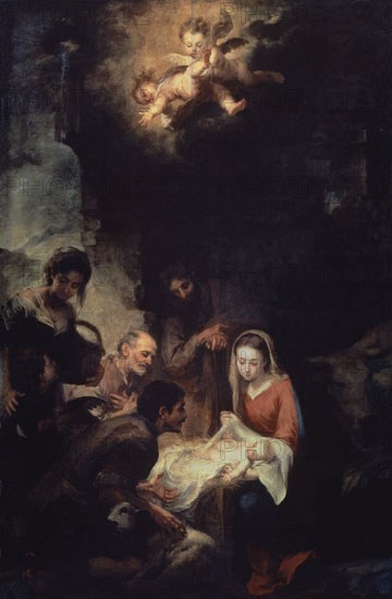 MURILLO BARTOLOME 1618/1682
ADORACION DE LOS PASTORES
SEVILLA, MUSEO BELLAS ARTES - CONVENTO