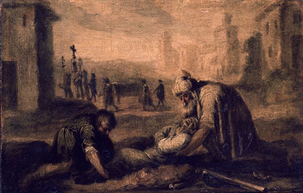 MURILLO BARTOLOME 1618/1682
STO TOBIAS ENTIERRA A LOS MUERTOS
SEVILLA, HOSPITAL DE LA
