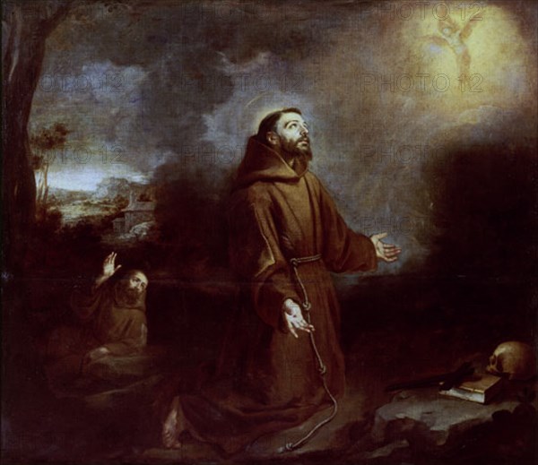 MURILLO BARTOLOME 1618/1682
ESTIGMATIZACION DE SAN FRANCISCO - S XVII - BARROCO ESPAÑOL
CADIZ,