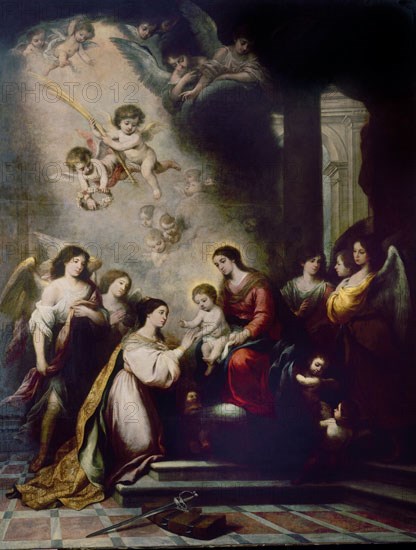 MURILLO BARTOLOME 1618/1682
DESPOSORIOS MISTICOS DE STA CATALINA
CADIZ, MUSEO ARQUEOLOGICO Y BB