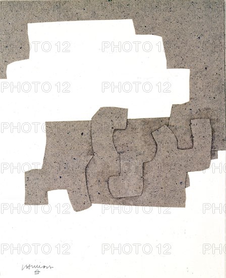 CHILLIDA EDUARDO 1924/2002
COLLAGE- S XX ARTE- CORCHO -PAPEL Y PINTURA
MADRID, COLECCION