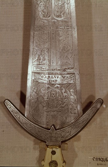 CINQUEDEA-ESPADA DE CARLOS V S XVI-ARTE VENECIANO.DET CARA DE EMPERADOR
Madrid, Lazaro Galdiano