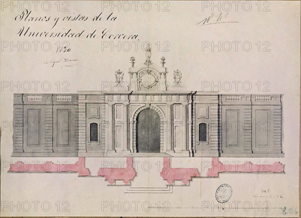 MARIN M
ALZADO DE LA UNIVERSIDAD DE CERVERA 1720
MADRID, ARCHIVO HISTORICO MILITAR
MADRID