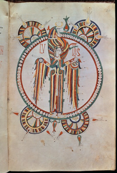 Diacono, Chapitre illustré de la Bible représentant Saint Luc
