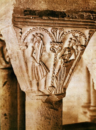 CLAUSTRO-CAPITEL S XII CON IMAGENES DE MUSICOS
ESTANY, MONASTERIO DE SANTA MARIA
BARCELONA
