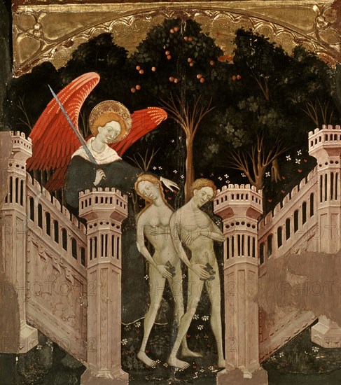MUR RAMON
ADAN Y EVA-DET DEL RETABLO - S XV- PINTURA GOTICA-ESCUELA CATALANA
VICH, MUSEO