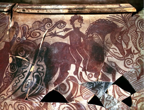 CERAMICA IBERICA - VASO DE SAN MIGUEL DE LIRIA - DET GUERRERO A CABALLO
VALENCIA, MUSEO