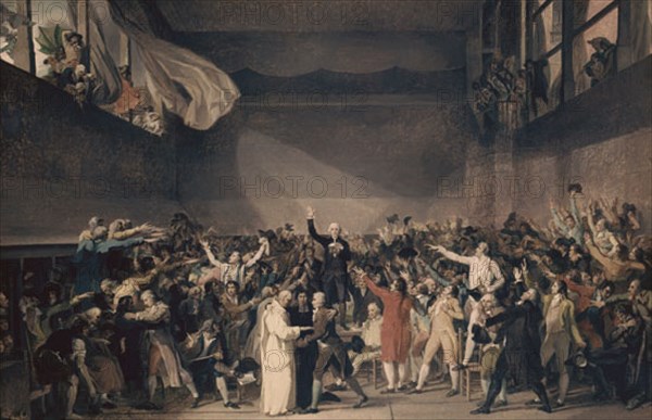 DAVID JACQUES LOUIS 1748/1825
JURAMENTO DEL JUEGO PELOTA-1789-REUNION ASAMBLEA