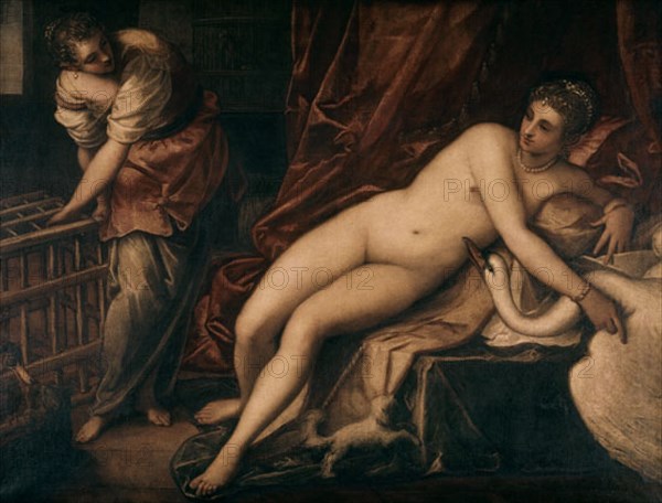 TINTORETTO J ROBUSTI 1518/94
LEDA Y EL CISNE
FLORENCIA, GALERIA DE LOS UFFIZI
ITALIA