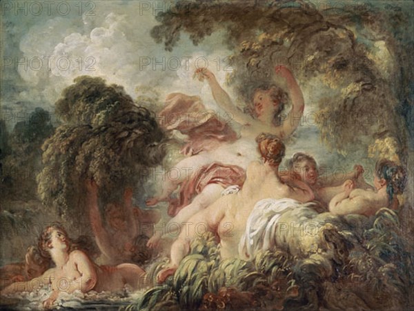 FRAGONARD JEAN-HONORE 1732-1806
LAS BAÑISTAS-S XVIII-PINTURA FRANCESA-ESTILO ROCOCO
PARIS, MUSEO