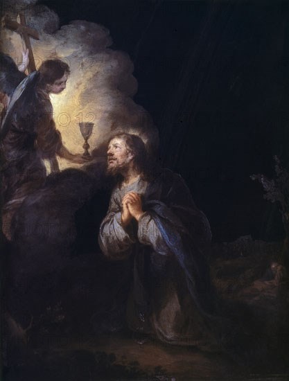 MURILLO BARTOLOME 1618/1682
CRISTO EN EL MONTE DE LOS OLIVOS
PARIS, MUSEO