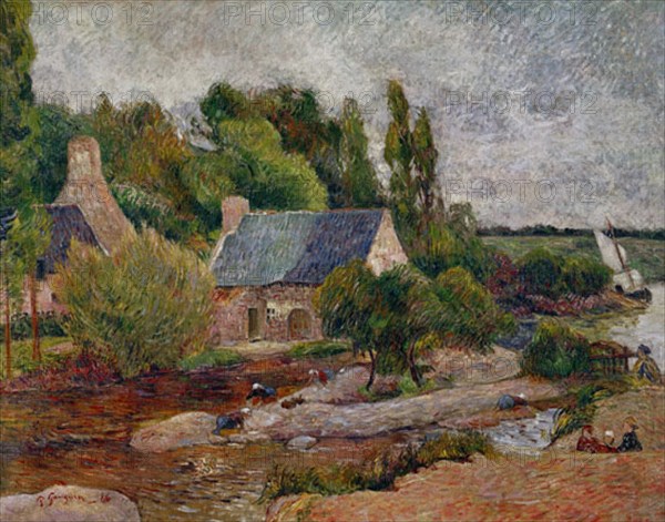 GAUGUIN PAUL 1848/1903
LAS LAVANDERAS DE PORT AVEN-1886-OLEO SOBRE LIENZO
PARIS, MUSEO DE