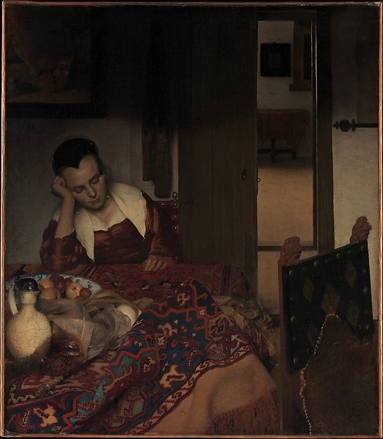 Vermeer, A Maid Asleep