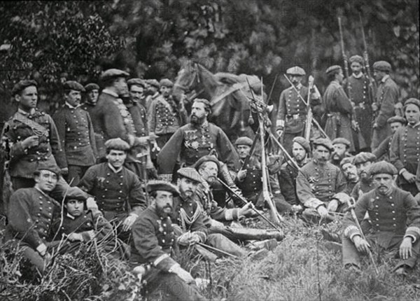 CARLOS VII(1848-1909) DE BORBON RODEADO DE SUS PARTIDARIOS-GUERRA CARLISTA
BARCELONA, COLECCION