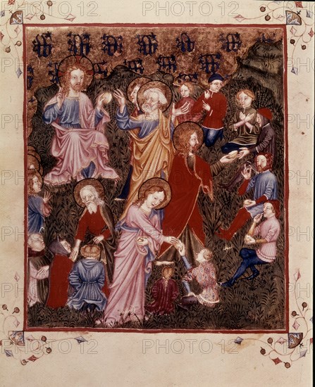 MINIATURA-MULTIPLICACION DE PANES Y PECES-MILAGRO DE JESUS
PARIS, BIBLIOTECA NACIONAL
FRANCIA