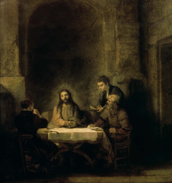 Rembrandt, The Pilgrims of Emmaus