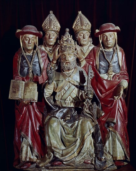 ESCUELA HISPANO-FLAMENCA
SAN PEDRO EN CATEDRA-HACIA 1500
BARCELONA, MUSEO DEL MAR
BARCELONA