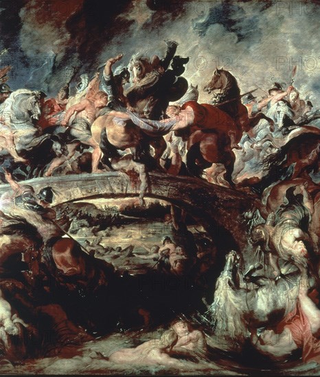 RUBENS PETRUS PAULUS 1577/1640
BATALLA DE LAS AMAZONAS - DETALLE - 1617
MUNICH, ANTIGUA