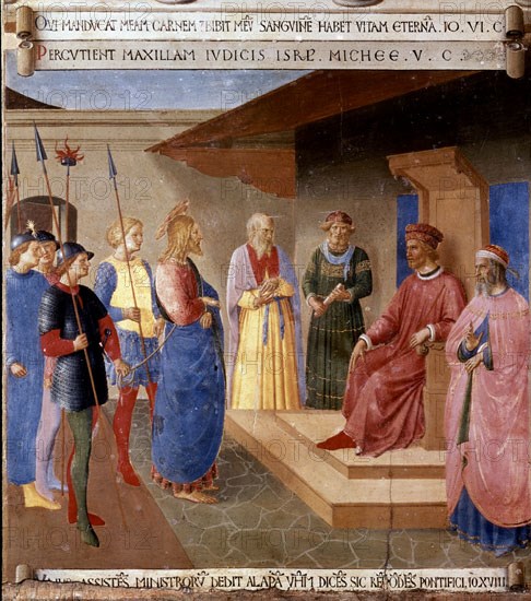 FRA ANGELICO 1400/1455
CRISTO ANTE HERODES
FLORENCIA, MUSEO SAN MARCOS
ITALIA

This image is